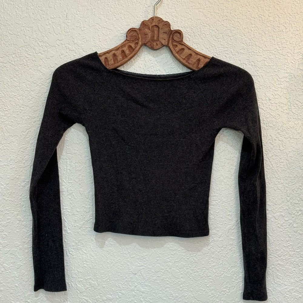 Elegant Gray Women's Top
